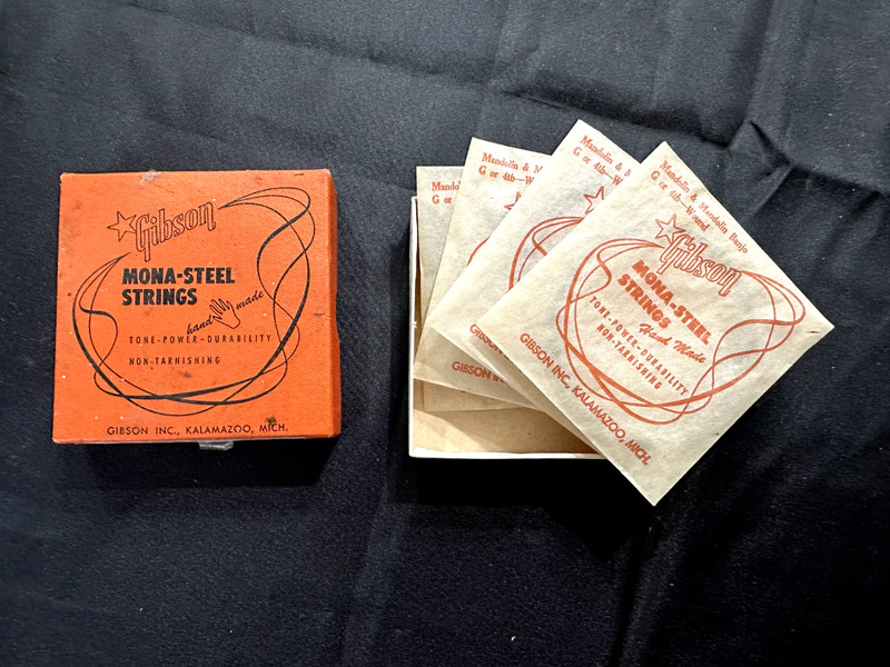 Vintage Gibson Mandolin Mona Steel Strings-G or 4th Wound