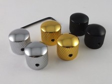 PRECISION BASS GUITAR KNOBS 2 Vintage Style SCREW FIT Chrome, Black or Gold