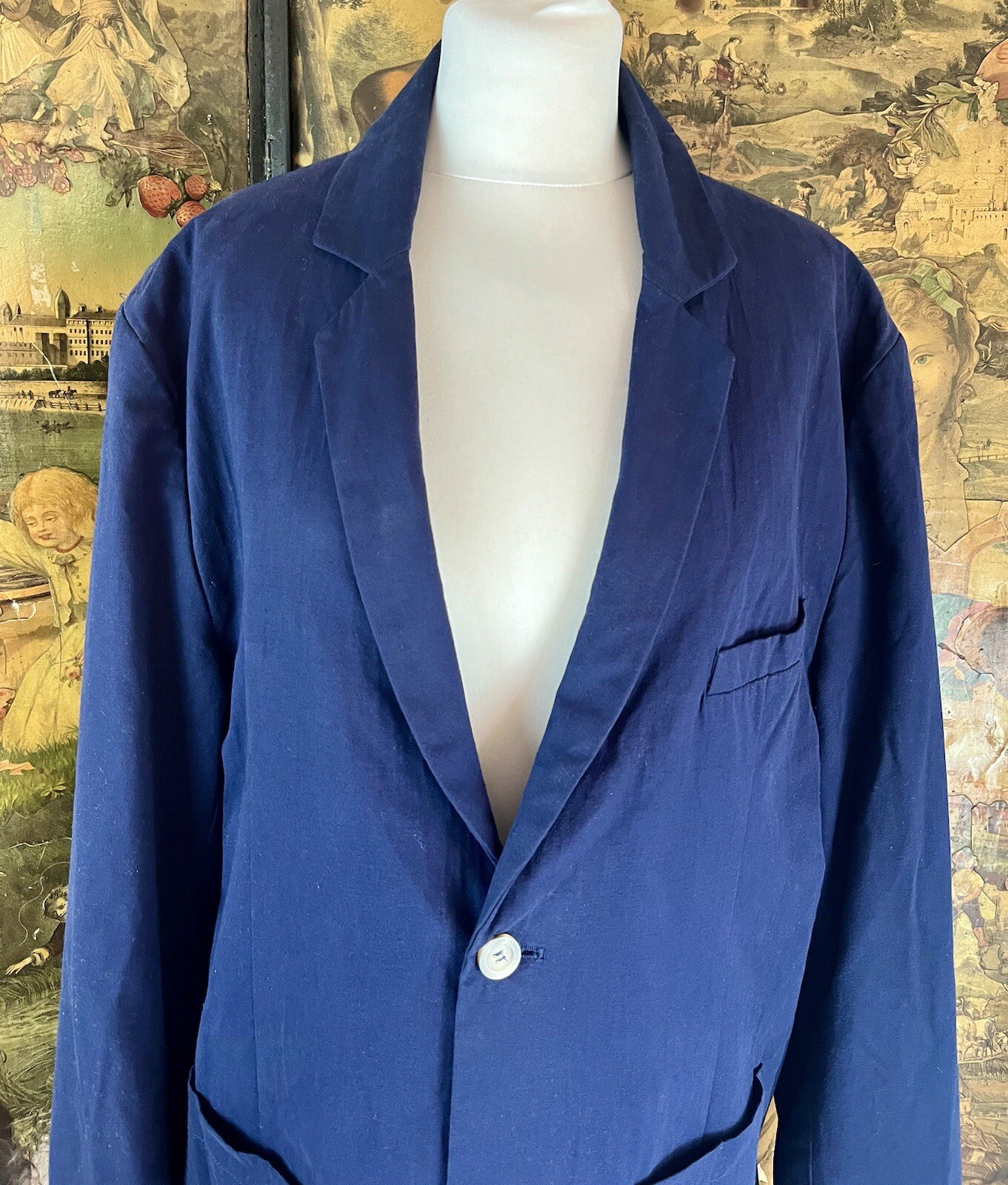 FILA Blazer Bernard Weatherhill Of Saville Row blu navy taglia XL 100% cotone