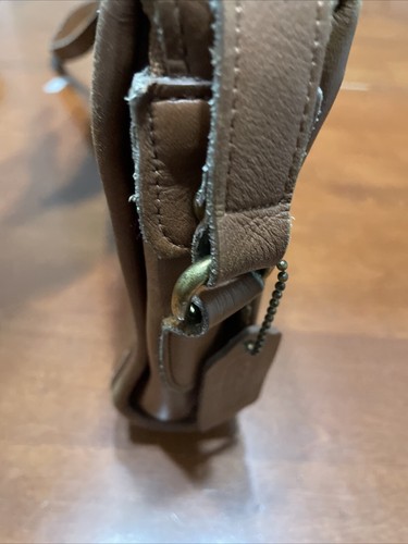 VINTAGE Coach Taylor Umhängetasche mit Reißverschluss britischbraunes Leder 9944 HERGESTELLT IN USA - Bild 4 von 15