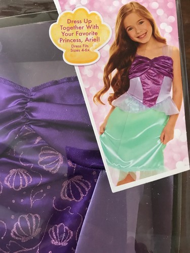 Disney Prinzessin Arielle Geschenkset Puppe + kleines Mädchen Arielle Kleid Gr. 4-6x NEU - Bild 3 von 5
