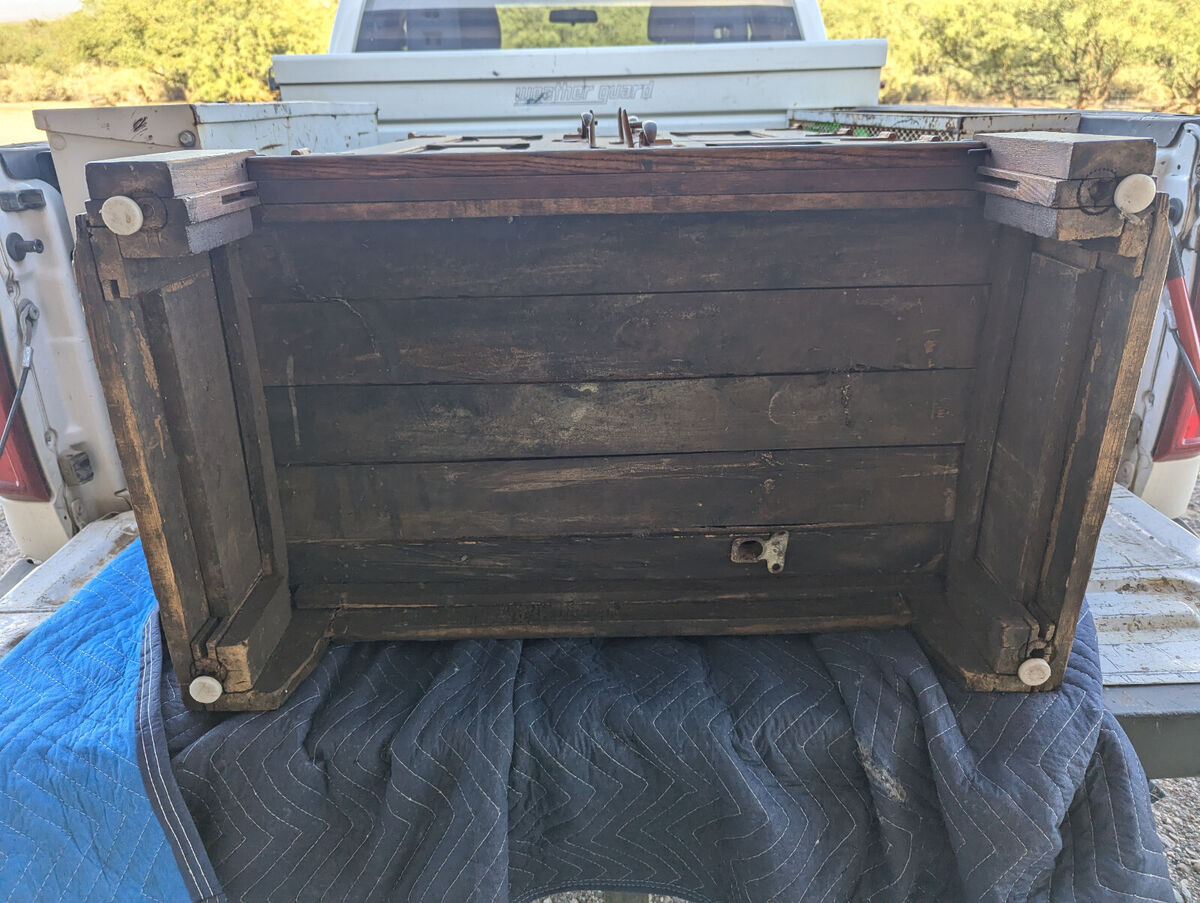 Oak antique ice box refrigerator | eBay
