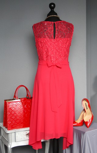 BILLIE & BLOSSOM Kleid Ballkleid Abiball Abschlussball Party Event rot Gr. 40 - Bild 7 von 13