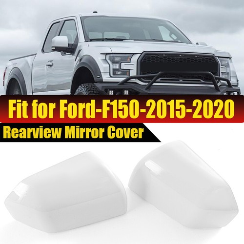 2 PIEZAS Para Ford F150 2015-2020 BLANCO Tapa Espejo Lateral Izquierdo+Derecho Repuesto - Imagen 2 de 14