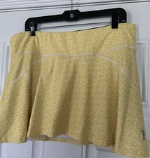 William Murray Golf Women’s Skirt Skort Size XL Yellow