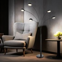 Stehlampe Standleuchte Schlafzimmerleuchte Marmor 5 Flammig Beistellleuchte