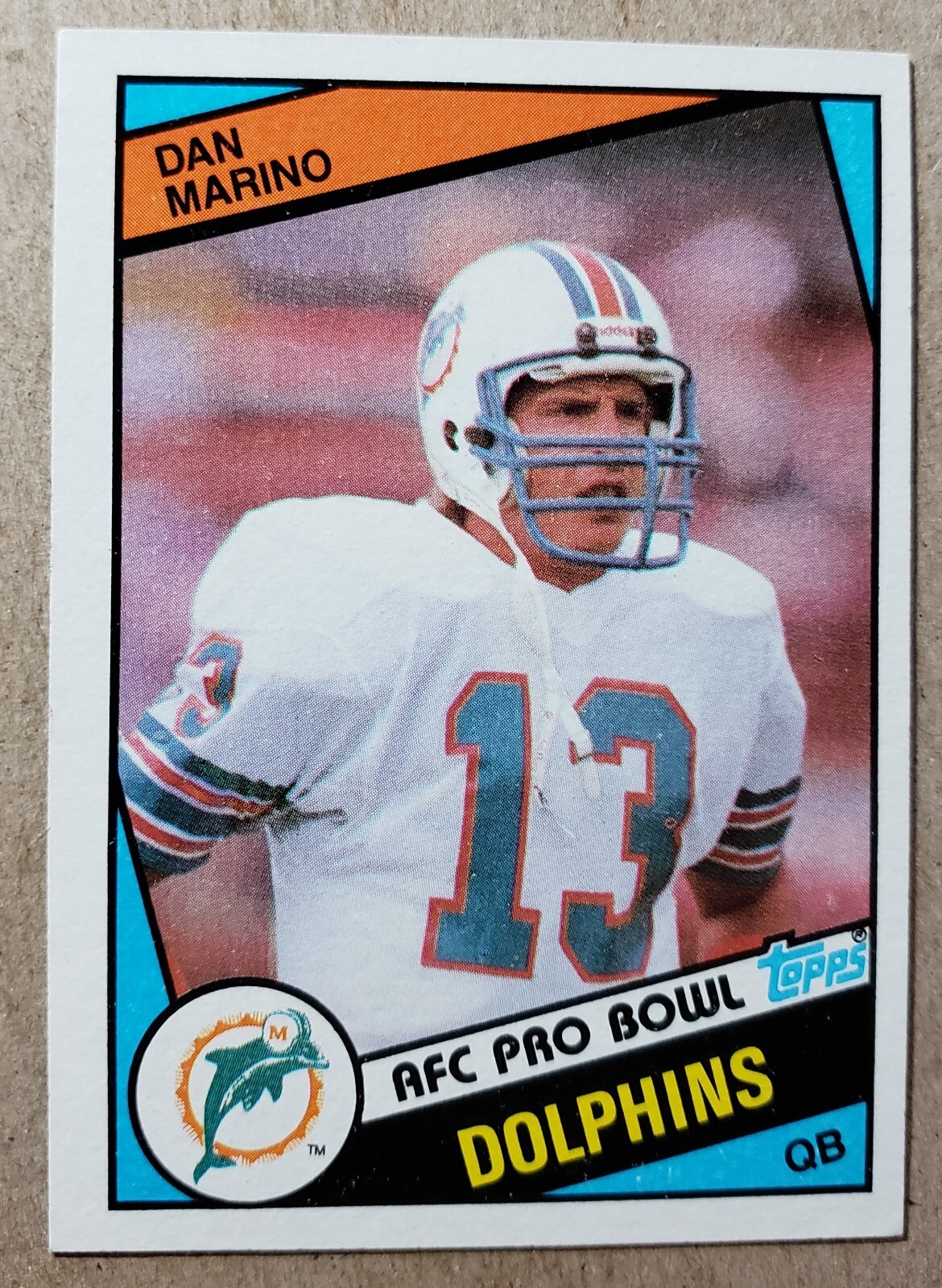 1984 Topps Dan Marino RC #123 Miami Dolphins Rookie