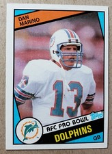 1984 Topps Dan Marino RC #123 Miami Dolphins Rookie