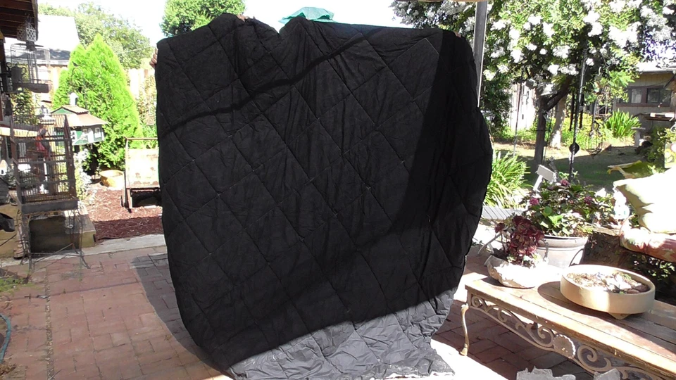 Pottery Barn Teen Comforter, 88x86 inches ~ Purple and black print with 2 shams - Image 3 of 4