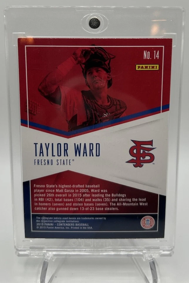 2015 Panini Contenders Auto - School Colors #14 Taylor Ward (RC) - Image 2 of 2