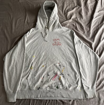 Gallery Dept. Paint Splatter Hoodie Heather Grey Size XL | eBay Gallery Dept. Paint Splatter Hoodie Heather Grey Size XL | eBay