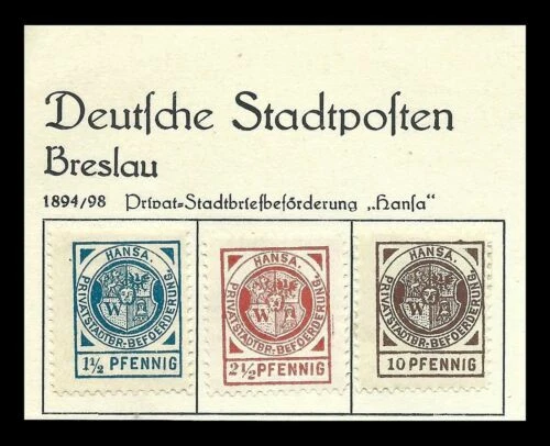 Briefmarken deutscher Privatpost (bis 1945) mit Echtheitsgarantie