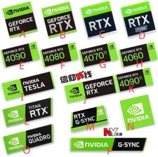 RTX 4090TI 4080 4070TI 4060 Sticker Label For Laptop Desktop Computer PC Tablet