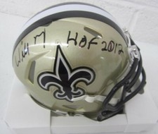 Willie Roaf HOF 2012 Autographed New Orleans Saints Mini Football Helmet