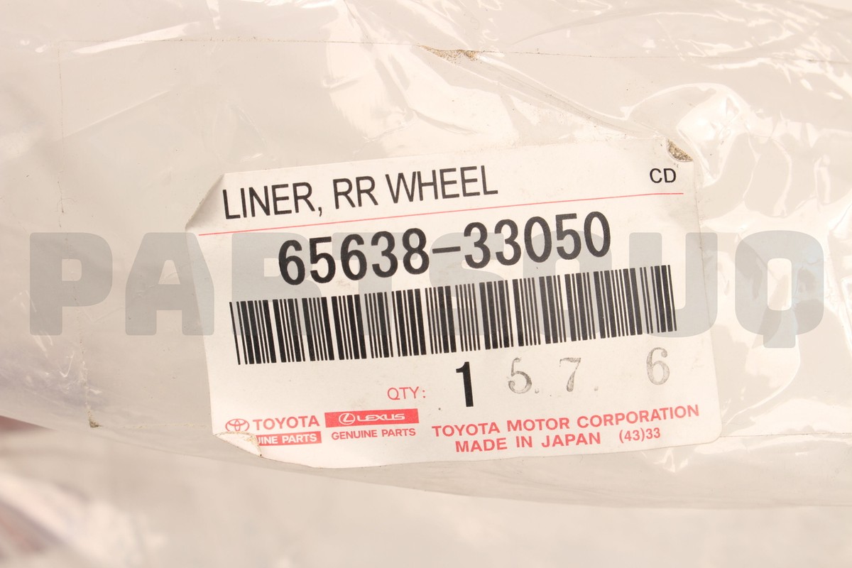 【専用】3点 656380K080 Genuine Toyota LINER RR WHEEL HOUS 65638-0K080 | eBay