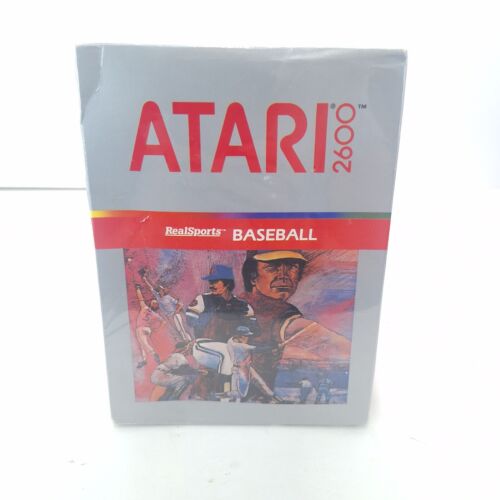 Vintage Boxed Atari 2600 jeu Realsports Baseball Scellé Neuf    - Photo 1/15