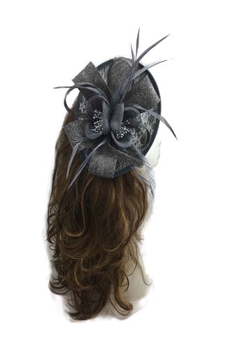Fascinator Weddings Hat Royal Ascot Party Ladies Day Alice Headband and Clip UK - Picture 5 of 9
