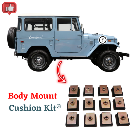 SET Toyota Land Cruiser FJ40 (1968-1973) Body Mount Cushion Kit - Picture 3 of 6
