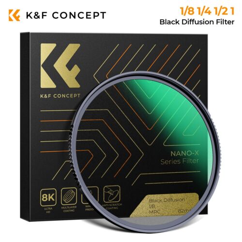 K&F Concept 1/8,1/4,1/2,1 Black Diffusion Black Mist Soft Filter Special Effect