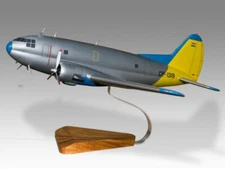 Curtiss C-46F-1-CU Commando Desk Wood Airplane New Model Small Scale 1/100