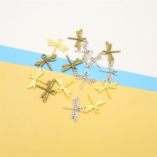 100pcs 16x20x2mm Alloy Charm Dragonfly Pendant for DIY Jewelry
