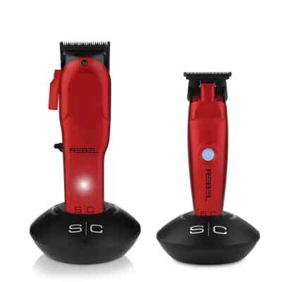Stylecraft Rebel Clipper Trimmer Super-Torque Cordless Combo Red - COMBO - NEW