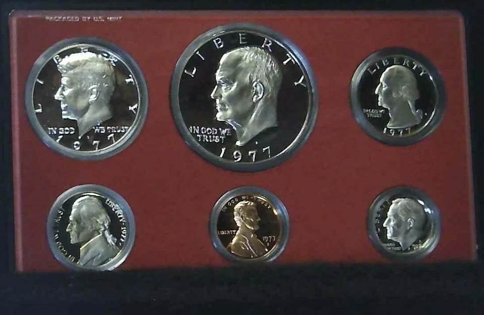 1977-S US Proof Mint Set 6 Coins CLAD 18hta2801 - Image 2 of 3
