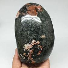 1358g, 5.6"x3.7"x2.3" Natural Rhodonite Freeform Polished Gemstones, B1027