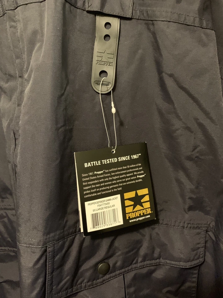 Proper Defender Gamma Dark Blue Jacket NWT. 5XL with drop tail - Image 2 of 4