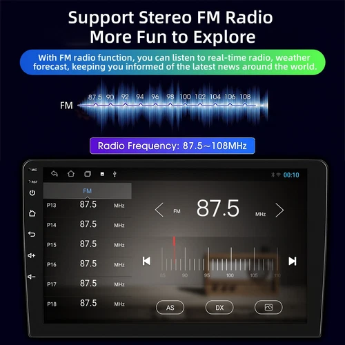 For Ford Edge 2009 2010-2014 Android 12 2 Din Radio Player CarPlay GPS Wifi BT - Picture 10 of 16