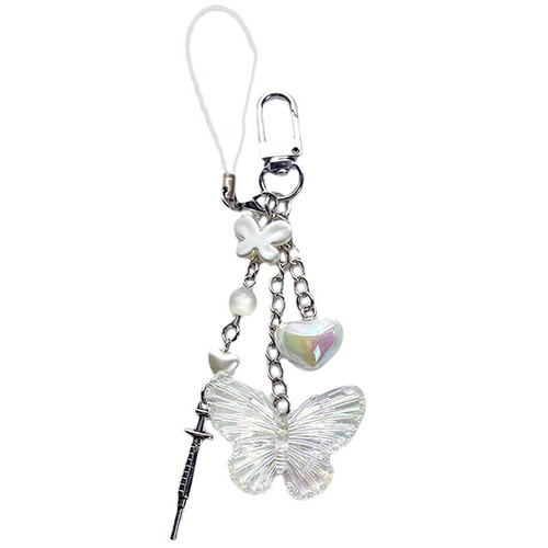 Y2K Phone Charms Pendant Butterfly Key Chain For Bag Cute Accessories - 第 4/9 張圖片
