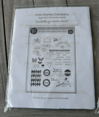 Unity Stamp Company April 2011 Kit of the Month Small Things Matter Most NEW