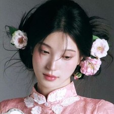 Silk Flower Hair Clip Set Hanfu Side Hairpin Bun Accessory Photo Prop 3pcs