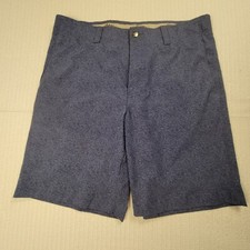 Callaway Performance Golf Shorts Men's Size 34x10 Blue Textured Print
