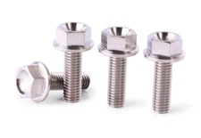 M8x25 Flanged Titanium Screw 6AL4V Aerospace Grade 4 pieces