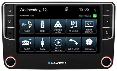Blaupunkt Wolfsburg 648 MP3-Autoradio Touchscreen DAB Bluetooth USB CarPlay für - Bild 1 von 4