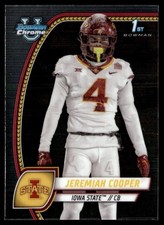 2024 Bowman University Chrome Jeremiah Cooper Rookie Iowa State Cyclones #99