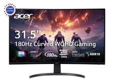 Acer Nitro 31.5 Inch WQHD 2560 x 1440 Curved Gaming Monitor UM.JE0AA.307 1500R