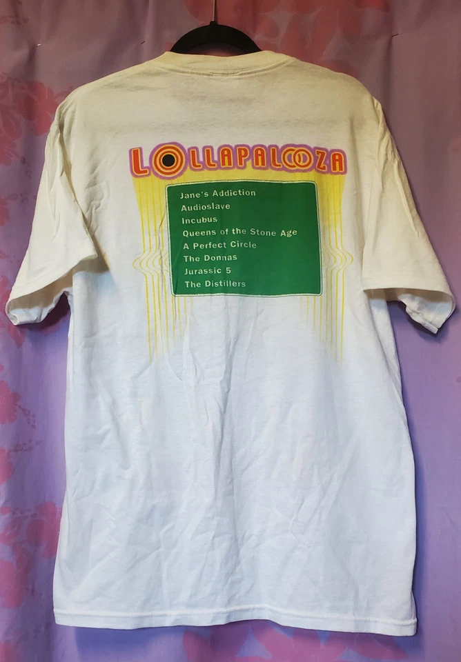 复古 Lollapalooza 2003 巡演 T 恤 Janes Incubus Perfect Circle Y2K 闪耀  — 第 2/4 张图片