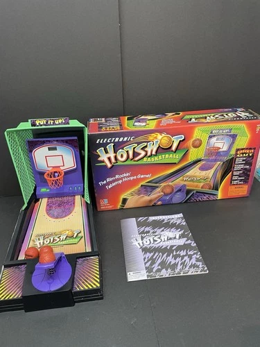 VTG Hot Shot Basketball Game Milton Bradley Hotshot Tested Complete W/Box EUC