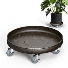 16" Rolling Plant Caddy - 420 lbs Capacity, Heavy Duty, Rust-Resistant Wheels