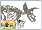 Hong Kong 2022 Dinosaurs Triceratops FDC Maxi Card w/Pictorial Dinosaur Cancel