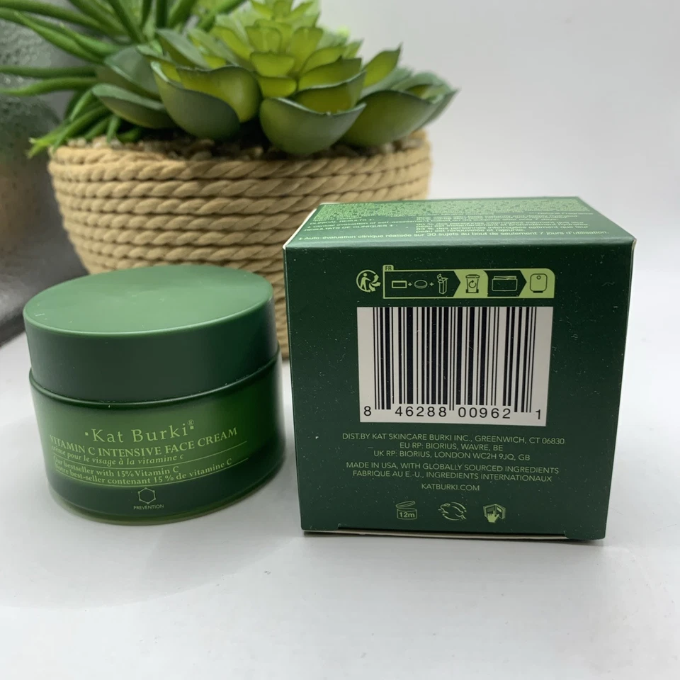 KAT BURKI Vitamin C Intensive Face Cream NEW In Box BRIGHTEN 1oz RV $80 FREESHIP - Image 3 of 3