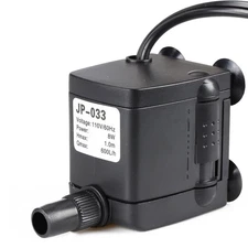 Mini Submersible Water Pump for Fountain, Aquarium, Outdoor Pond - 160GPH 8Wa...