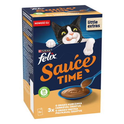 8445291990197 FELIX Sauce Time Kurczak i Indyk 6 x 40 g Nestlé Polska S.A.