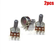 2Pcs Linear Taper 5K Ohm Panel Pot B5K 20Mm Rotary Potentiometer Ic New bu