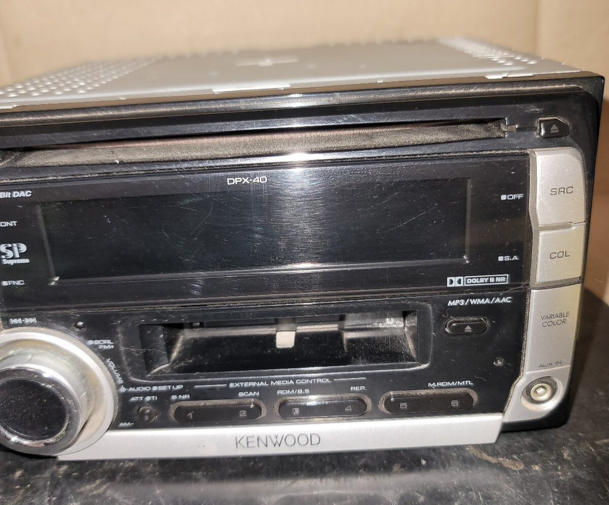 KENWOOD DPX-40 Car Audio 2DIN type CD / Cassette Receiver Player