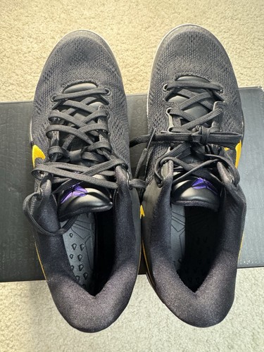 Nike Kobe 8 Protro Lakers Away Size 8.5 Men 10 Womens Pre Owned Damaged Box - Picture 9 of 24