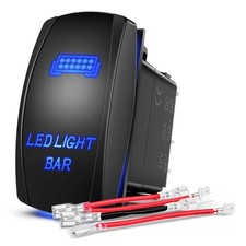 Nilight - 90001B LED Light Bar Rocker Switch 5Pin Laser LIGHT BAR, Blue