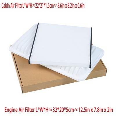Engine & Cabin Air Filter Kit for Toyota Camry Sienna 02-10 Lexus 02-09